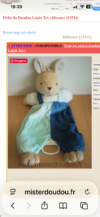 Lapin musical TEX
