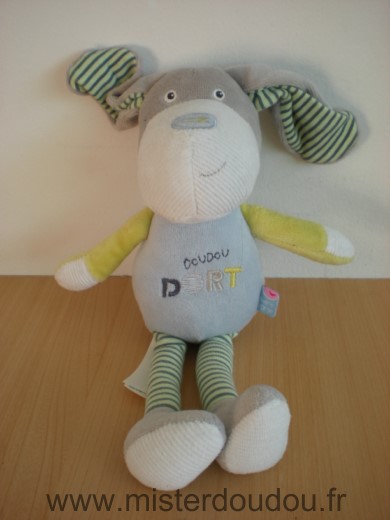 Chien Bleu gris doudou dort Sucre d orge