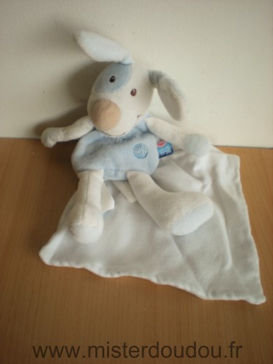 Chien Cajou bleu mouchoir blanc Sucre d orge