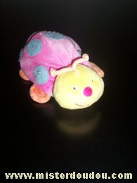 Coccinelle Rose jaune bleu orange Comptine