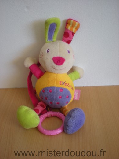 Lapin Explorer jaune violet rise vert Baby sun