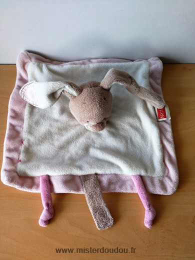 Lapin Rose blanc beige Nattou