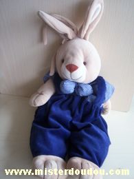 Lapin Bleu marine beige vichy bleu marine Priscilla larsen