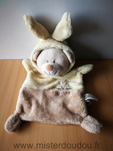 Ours Ours deguise en lapin jaune beige Grain de ble