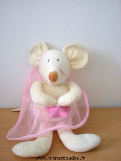 Souris Blanc rose Jacadi