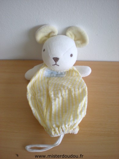 Souris Rayé jaune blanc Nounours