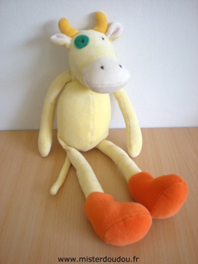 Vache Vache marguerite jaune sans sa robe Moulin roty