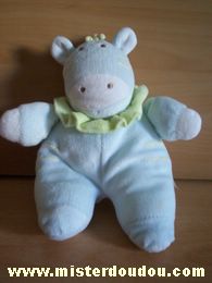 Vache Bleu avec une collerette verte Tex