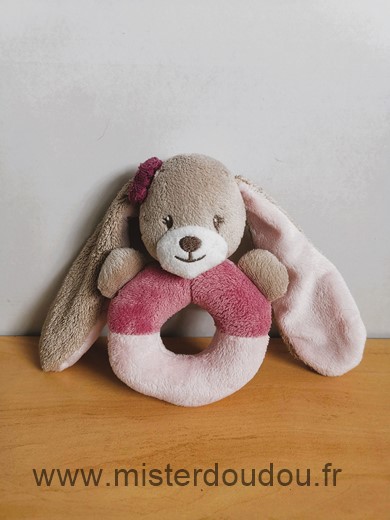 Nattou Lapin Rose beige - Très bon état