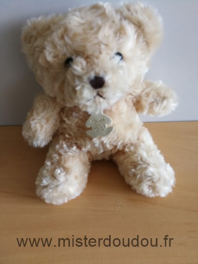 Histoire d ours Ours Beige billes noires pour les yeux - Très bon état