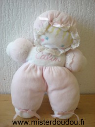 Marque Inconnue  Rose blanc brodé calin - Très bon état