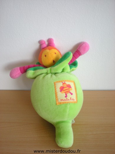 Moulin roty Abeille Abeille dans fleur verte - Très bon état