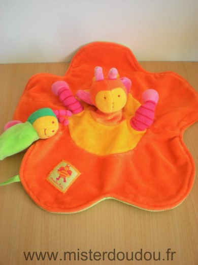 Moulin roty Abeille Louna orange jaune vert - Très bon état
