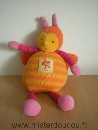 Moulin roty Abeille Louna orange rose - Très bon état