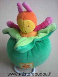 Moulin roty Abeille Orange rose jaune vert - Très bon état