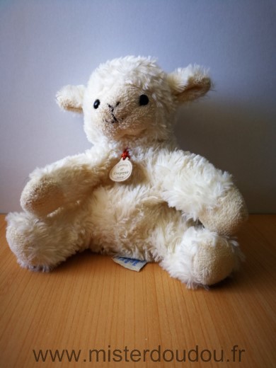Agneau Mouton ecru beige Doudou et compagnie