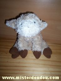 Logitoys Agneau Beige blanc marron - Très bon état