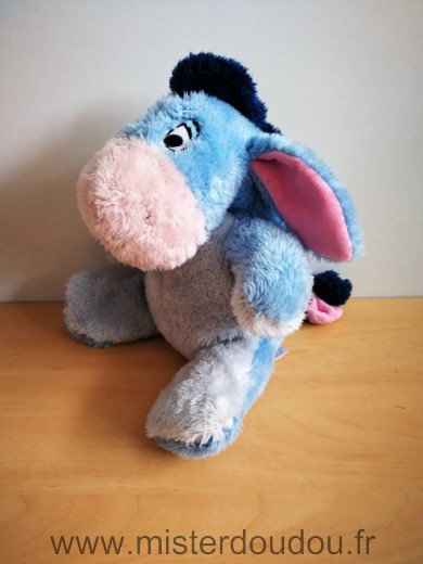 Disney Ane Bourriquet bleu rose peluche - Très bon état