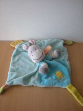 Ane Bleu motif oiseau jaune Nicotoy