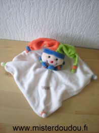 Baby nat Arlequin Blanc orange vert bleu - Très bon état