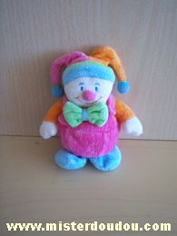 Jollybaby Arlequin Rose orange bleu vert - Bon état