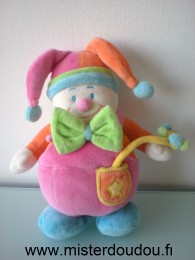 Jollybaby Arlequin Rose orange vert bleu - Très bon état