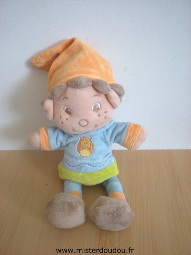 Bengy Bonhomme Bleu bonnet orange - Très bon état