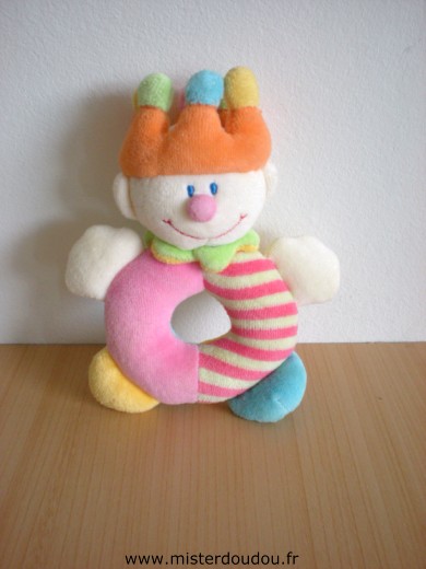 Jollybaby Bonhomme Rose bleu jaune orange - Très bon état