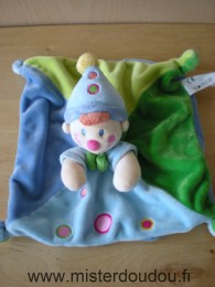 Kiabi baby Bonhomme Bleu vert ronds roses - Très bon état