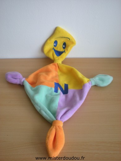 Marque Inconnue Bonhomme Jaune orange mauve vert avec un n - Très bon état