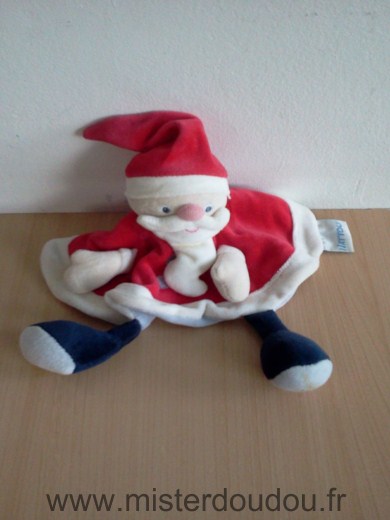 Nattou Bonhomme Pere noel roouge blanc - Très bon état