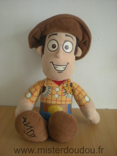 Nicotoy Bonhomme Cowboy woody avec motif andy sous le pied - Très bon état