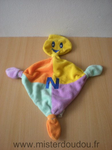 Nutriben Bonhomme Jaune orange bleu mauve - Très bon état