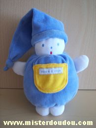 Sucre d orge Bonhomme Bleu blanc jaune - Très bon état