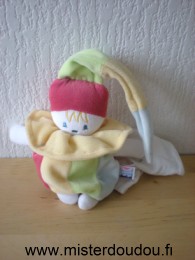Sucre d orge Bonhomme Bleu jaune rouge mouchoir blanc dans le dos - Très bon état
