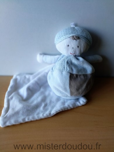 Sucre d orge Bonhomme Gris bleu mouchoir blanc - Bon état