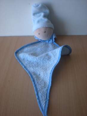 Marque Inconnue Bonhomme Bleu bonnet bleu tissus éponge - Très bon état