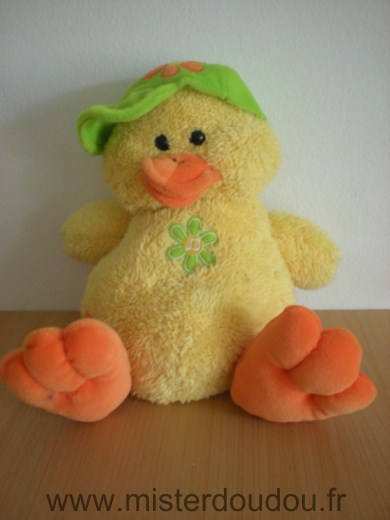 Gipsy Canard Jaune casquette verte fleur verte - Très bon état