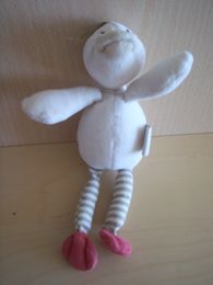 Moulin roty Canard Ecru pattes rayées marron écru - Etat moyen