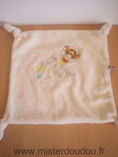 Carre Jaune tete de tigrou tigger Disney