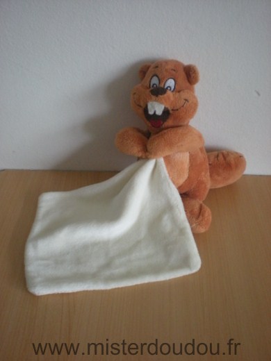 Castor Marron mouchoir blanc Nicotoy