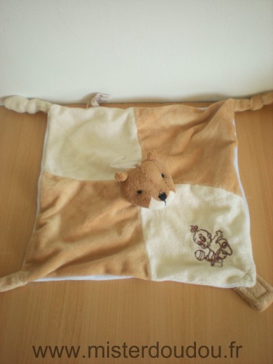 Roda Castor Ecru beige blanc motif bebe - Très bon état