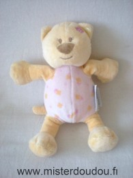 Amtoys Chat Jaune rose à fleurs - Très bon état