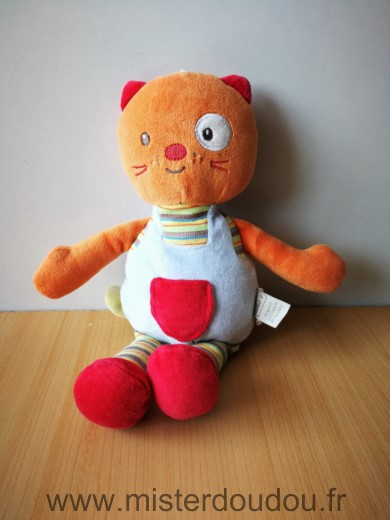 Chat Orange bleu Bébé9