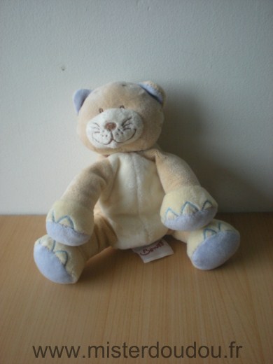 Bengy Chat Beige mauve ecru - Très bon état