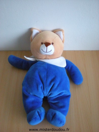 Bengy Chat Bleu foulard blanc - Très bon état