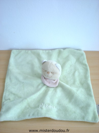 Bengy Chat Patou vert foulard rose - Très bon état