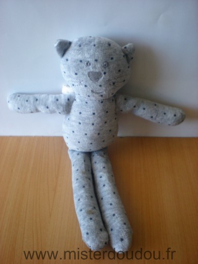 Bout chou Chat Gris etoiles - Etat moyen
