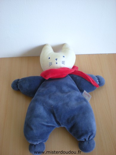 Chat Bleu marine foulard rouge Corolle