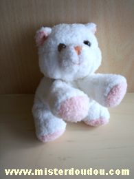 Gipsy Chat Blanc pattes roses - Très bon état